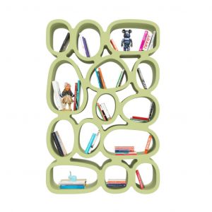 QEEBOO biblioth&egrave;que verticale KOIBUCHI (Vert Khaki - Poly&eacute;thyl&egrave;ne)