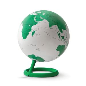 ATMOSPHERE lampe de bureau mappemonde EVOLVE VELVET (Jade - PMMA, base effet velours)