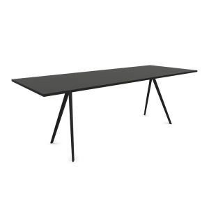 MAGIS table BAGUETTE 200x90 cm (Plateau noir, structure brillante - MDF et aluminium)