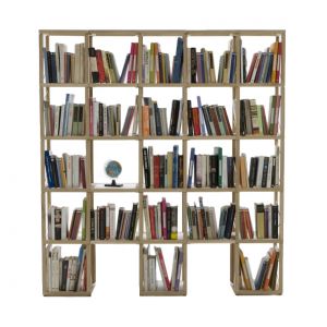 LE ZIE DI MILANO syst&egrave;me modulaire I CASTELLI di ZIA BABELE BACAHP6 (Ch&ecirc;ne naturel - Bois massif et acrylique)