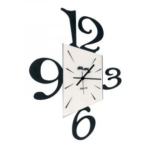 ARTI E MESTIERI horloge murale BIG PROSPETTIVA [DERNI&Egrave;RES PI&Egrave;CES] (Noir - M&eacute;tal et verre)