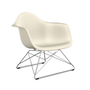 VITRA chaise fauteuil Eames Plastic Armchair LAR (Galet - Acier chromé / Polypropylène)