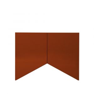 BD BARCELONA DESIGN buffet meuble BRIDGES SMALL TRIANGLE (Rouge - MDF laqu&eacute; brillant)