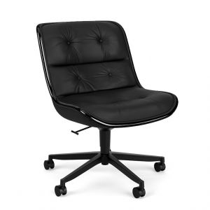 KNOLL fauteuil sans accoudoirs POLLOCK EXECUTIVE (Noir - cuir Volo)