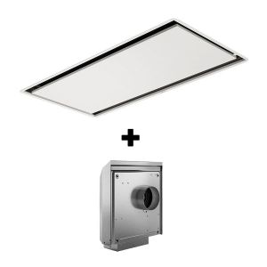 ELICA hotte de plafond ILLUSION Blanc avec moteur mural externe KIT0184135