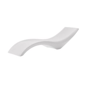 MYYOUR bain de soleil chaise longue CLOE ITW avec des trous (Blanc gaufr&eacute; - Poly&eacute;thyl&egrave;ne)