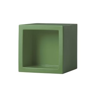 SLIDE élément modulaire OPEN CUBE 43 cm (Vert mauve - Polyéthylène)