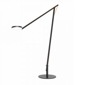 ROTALIANA lampadaire STRING XL (Noir mat, cordon orange - Aluminium)