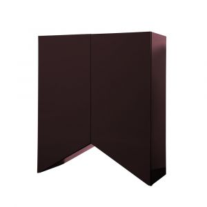 BD BARCELONA DESIGN buffet meuble BRIDGES MEDIUM TRIANGLE (Aubergine - MDF laqu&eacute; brillant)