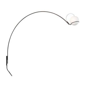 FONTANA ARTE lampe murale ALICANTO (Large - Verre et métal verni)