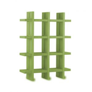 SLIDE bibliothèque MY BOOK 3x4 (Citron vert - Polyéthylène)