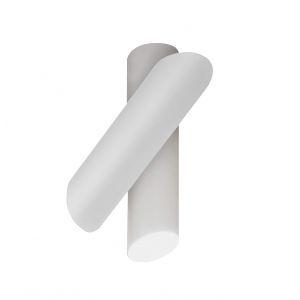 NEMO lampe au plafond plafonnier TUBES LARGE (Blanc - aluminium et polycarbonate)