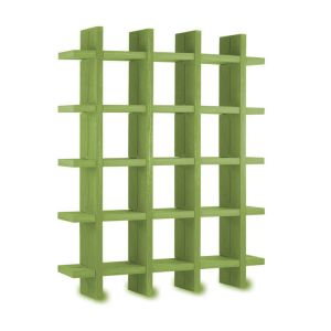 SLIDE bibliothèque MY BOOK 4X5 (Citron vert - Polyéthylène)