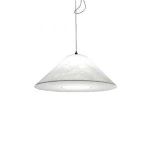 INGO MAURER lampe &agrave; suspension KNITTERLING avec une couverture inf&eacute;rieure (C&acirc;ble 450 cm - Papier japonais)