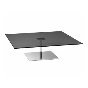 TONELLI table basse carré FARNIENTE (110 x 110 x h 40 cm - Verre fumé)