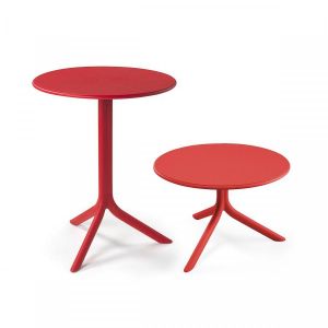 NARDI table ronde pour l'ext&eacute;rieur SPRITZ (Rouge - Polypropyl&egrave;ne PRV)