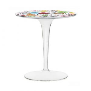 KARTELL KIDS table basse pour enfants TIPTOP (Tranparent / Dessin - PMMA transparent)