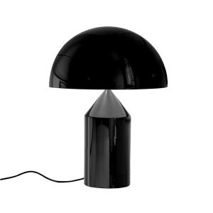 OLUCE lampe de table ATOLLO PETITE (Extérieur noir, intérieur blanc - Métal)