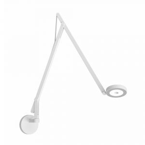 ROTALIANA lampe murale applique STRING W2 (Blanc mat, cordon argent&Atilde;&copy;, dim to warm - Aluminium)