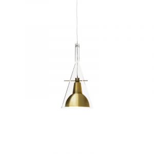 FONTANA ARTE lampe à suspension FLÛTE Flute LED (Laiton - verre et métal)