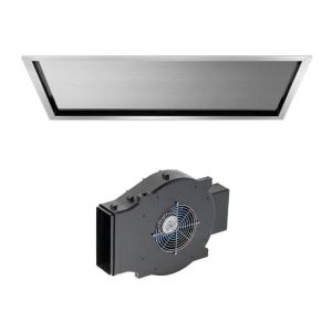 FALMEC hotte au plafond NUBE 90 cm (Bross&eacute; avec moteur Slim - Acier)