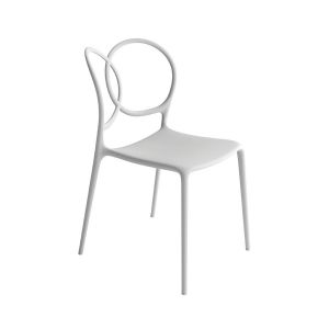 DRIADE set de 4 chaises pour ext&eacute;rieur SISSI (Blanc - Polypropyl&egrave;ne)