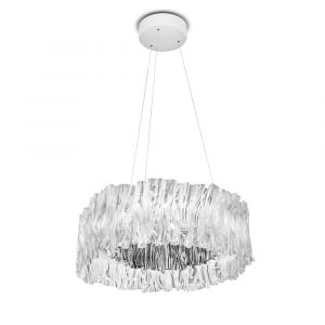 SLAMP lampe à suspension ACCORDÉON Accordeon (2700K Prisme / Silver - Lentiflex)