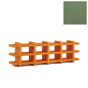 SLIDE bibliothèque BOOKY 5 (Vert mauve - Polyéthylène)