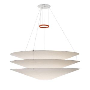 INGO MAURER lampe &agrave; suspension FLOATATION (&Oslash; 120 cm - Papier japonais et acier)