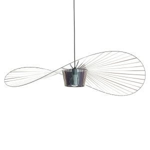 PETITE FRITURE lampe à suspension VERTIGO (Grand / Scarabée noir irisé - Fibre de verre et polyuréthane)