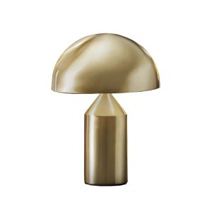 OLUCE lampe de table ATOLLO PETITE (Extérieur or, intérieur blanc - Métal)