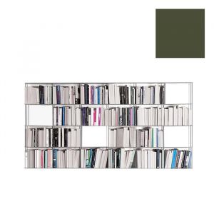 KRIPTONITE biblioth&egrave;que murale KROSSING 200 x H 100 cm (Vert mat RAL 6003 - M&eacute;tal)