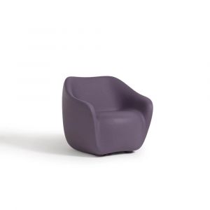 SLIDE fauteuil pour l'ext&eacute;rieur REBORN CHAIR (Iris violet - Poly&eacute;thyl&egrave;ne)
