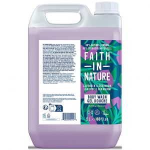 Faith in Nature Gel Douche et Bain à la Lavande & Geranium - 5 litres