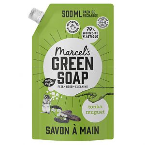 Marcel's Green Soap Savon à Main Tonka & Muguet - Sachet de Recharg...