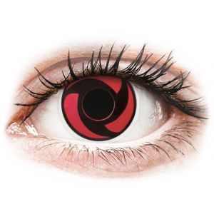 Lentilles de contact ColourVue Crazy Rouge Mangekyu