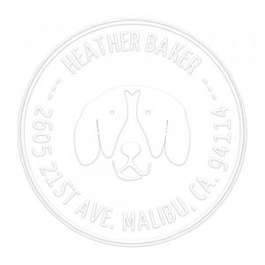 Pince &agrave; gaufrer monogramme ronde - Le meilleur ami de l'homme