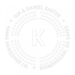 Pince &agrave; gaufrer monogramme ronde - Pointillisme