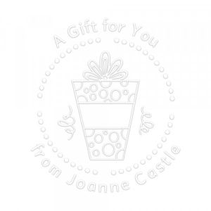 Pince &agrave; gaufrer monogramme ronde - Un cadeau pour toi !