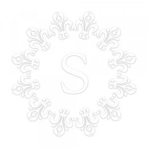 Pince &agrave; gaufrer monogramme ronde - Royal