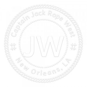 Pince &agrave; gaufrer monogramme ronde - D&eacute;co marine