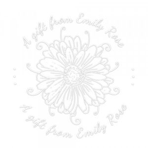 Pince &agrave; gaufrer monogramme ronde - Un cadeau de