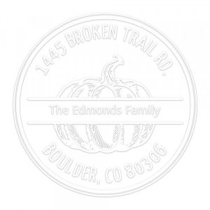 Pince &agrave; gaufrer monogramme ronde - Citrouille