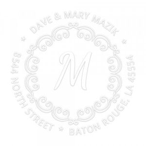 Pince &agrave; gaufrer monogramme ronde - Boucles d&eacute;coratives avec initiales