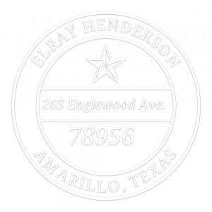 Pince &agrave; gaufrer monogramme ronde - Etoile