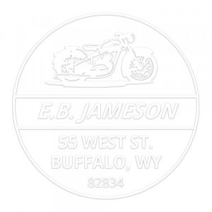 Pince &agrave; gaufrer monogramme ronde - Moto