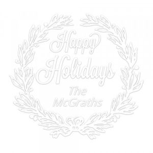 Pince &agrave; gaufrer monogramme ronde - Bonnes vacances !