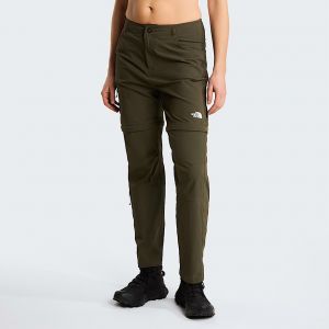 The North Face Pantalon Convertible Standard Droit Exploration Pour Femme New Taupe Green Taille  female