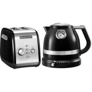 GRILLE-PAIN + BOUILLOIRE NOIR ONYX