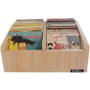 Bac vinyles 45T Bois